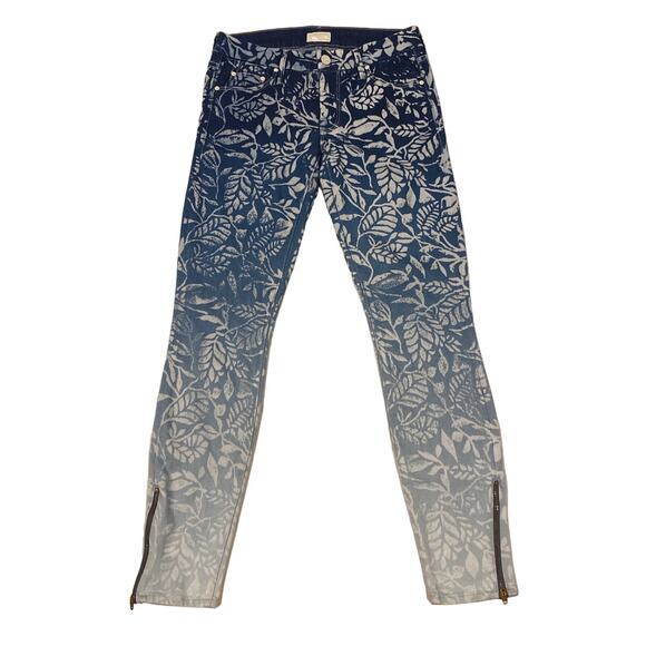 Mother Jeans Womens 26 Blue The Looker Ankle Zip Magical Dreams Stretch Low Rise - Picture 1 of 12